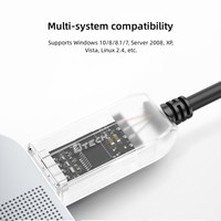 DTECH IOT6552 Alta velocidad 1m USB A a UART TTL 3,3 V 3 PIN Cable serie con luz indicadora