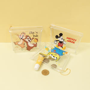 Bolso de cosméticos Kawaii de alta calidad con cremallera, venta al por mayor, monederos trapezoidales transparentes, monedero de moda - Product Image 1