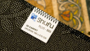 Alfombra Shufu de Buena Calidad, Moderna, de Pelo Medio, de Poliéster, Antideslizante, con Impresión Brillante, Antialérgica, Fácil de Limpiar, Cómoda, para Uso Doméstico - Product Image 5