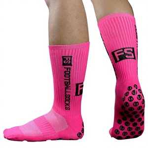 Chaussettes de football antidérapantes JZVINA pour hommes, mi-mollet, avec semelle antidérapante en silicone à points, pour le football, le rugby et l'entraînement sportif - Product Image 5