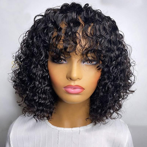<span class=keywords><strong>Pelucas</strong></span> <span class=keywords><strong>de</strong></span> <span class=keywords><strong>Cabello</strong></span> Humano <span class=keywords><strong>Natural</strong></span> con Flequillo, Color Negro, con Frente <span class=keywords><strong>de</strong></span> Encaje, para Mujer, <span class=keywords><strong>Cabello</strong></span> Liso, Envío Directo <span class=keywords><strong>de</strong></span> Fábrica ISEE - Product Image 5