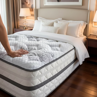 Matelas de qualité supérieure certifié par l'usine, matelas de hôtel à haute densité en boîte, taille Queen, Simple, King, ressorts ensachés, mousse à mémoire de forme