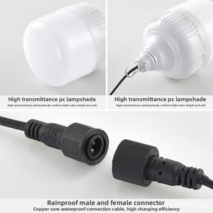 Перезаряжаемый светодиодный солнечный свет, пульт дистанционного управления, новое освещение для ночного рынка, освещение для домашнего сада, аварийное отключение электроэнергии - Product Image 3