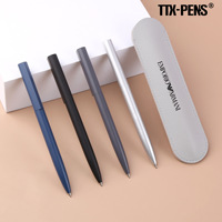 Stylo bille multifonctionnel de luxe rétractable en acier inoxydable, design sportif, 0,5 mm, idéal pour cadeaux promotionnels en gros de haute qualité