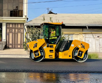 STR110C-10 Rouleau compresseur vibrant de 11 tonnes à double tambour pour le compactage du sol et de l'asphalte