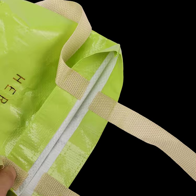 Customized logo Waterproof Large Reusable Shoulder Bag Foldable Laminated Pp Woven Bags For Shopping