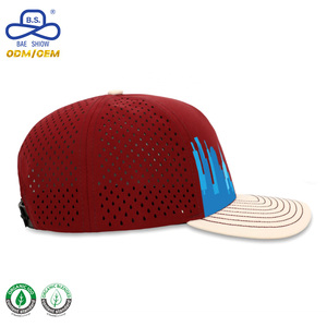 2025 nuova tendenza stampa con logo personalizzato a colori tappi da Baseball a 5 pannelli traspirante con Design regolabile a scatto per sport Golf - Product Image 3