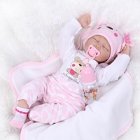Vente en gros de poupées reborn de 22 pouces, poupées réalistes en silicone et vinyle, nouveau-né, petite fille, poupée réaliste personnalisée