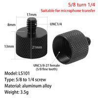 14 3/8 \ "Magische Bal Spy Camera Accessoire Met Verborgen Schroefgaten Statief Hoofd Telefoonhouder 1/4 Mannelijke Vrouwelijke Adapter