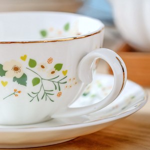 Ceramic Tea Set - Small Floral <b>Pumpkin</b> Teapot with 6 <b>Cups</b> 6 Saucers and Rack - Product Image 2