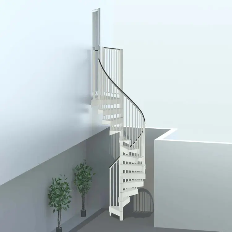 Scale a spirale standard australiane di alta qualità villa uso acciaio zincato pieghevole scala