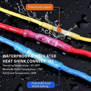 Màu xanh nhiệt co lại mông kết nối biển lớp cách điện uốn kết nối dây-kết nối điện không thấm nước - Product Image 5