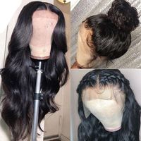 Wxjlonghair Perruque en dentelle frontale complète transparente HD bon marché en gros, cheveux humains vierges brésiliens ondulés profonds, fournisseur de perruques en dentelle frontale