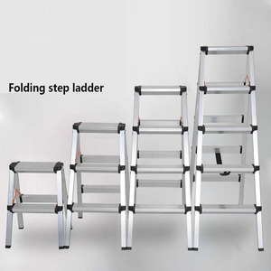 <span class=keywords><strong>Escalera</strong></span> plegable de aluminio de 2 <span class=keywords><strong>metros</strong></span>, pequeña <span class=keywords><strong>escalera</strong></span> plegable, tijeras - Product Image 3