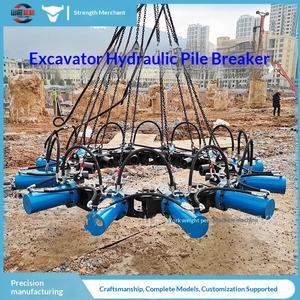 Machine hydraulique de démolition de pieux en béton pour ponts, pieux ronds, pieux carrés, et pieux de voies ferrées à grande vitesse, avec fonction de démolition silencieuse - Product Image 1