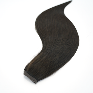 Queue de cheval en <span class=keywords><strong>cheveux</strong></span> humains lisses et soyeux, extensions à clipser pour femmes, postiche à enrouler pour <span class=keywords><strong>coiffure</strong></span> - Product Image 4