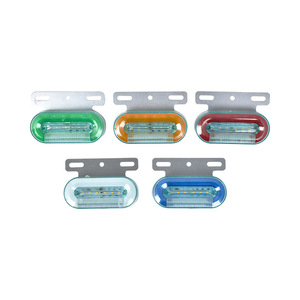 Vente en gros 12V 24V Coloré En Plastique Bleu Ovale Ambre Led Bateau <span class=keywords><strong>Cargo</strong></span> Remorque Tourner Les Feux Arrière Led Bar Feux De Dégagement Pour Remorques - Product Image 6