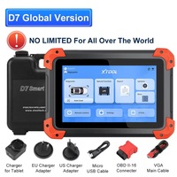 Herramientas de Diagnóstico Automotriz para Todos los Sistemas XTOOL D7 Escáner Bidireccional Codificación de ECU Programador de Llaves Más de 36 Servicios Funciones CAN FD PK D7S
