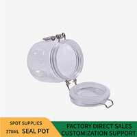 Pot en plastique hexagonal Miel de citron vert sauvage Bouchon à clipser en acier inoxydable Pot à miel russe