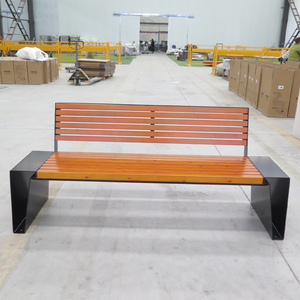 Bancas de Exterior Personalizadas y Bancas de Madera <span class=keywords><strong>para</strong></span> Parques, Diseño Moderno <span class=keywords><strong>para</strong></span> Jardín, Entrada, Patio, Resistentes al Óxido y al Agua - Product Image 3