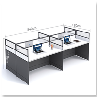 Ensemble de table et de chaises de conférence, poste de travail modulaire E1, postes de travail de bureau, cloisons de bureau, mobilier de bureau, cloisons de bureau