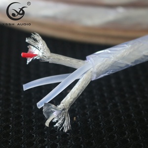 YIVO xsh DIY OEM هاي-end 8N مطلي بالنحاس فضي 2 Core Audio sired أسلاك إشارة HIFI PVC للميكروفون - Product Image 4