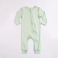 Combinaison décontractée en bambou pour bébés et tout-petits, sans pieds, faible MOQ, personnalisable en usine, pour filles et garçons