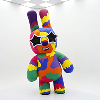 Costume de mascotte géant gonflable en peluche, ours, lapin, pour adultes, pour la promotion des carnavals, costume unisexe d'anime