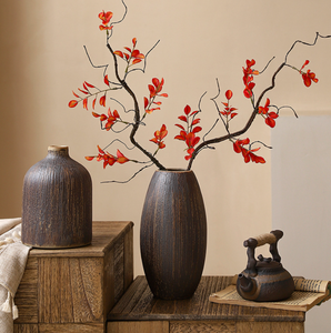 Jarrón de cerámica retro <span class=keywords><strong>con</strong></span> flores <span class=keywords><strong>secas</strong></span>, macetas de arcilla, decoración, <span class=keywords><strong>jarrones</strong></span> de cerámica <span class=keywords><strong>con</strong></span> flores <span class=keywords><strong>secas</strong></span>, <span class=keywords><strong>jarrones</strong></span> creativos - Product Image 2