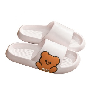 2023 Light Weight Anti-slip Women Flat <strong>Cheap</strong> <strong>Sandals</strong> Soft Thick Sole House Slides Pure Color Indoor Eva Slippers - Product Image 2