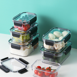 Kín thực phẩm lưu trữ container nhà bếp ngăn ăn trưa hộp Keep-Fresh Box với side-khóa Nắp - Product Image 6