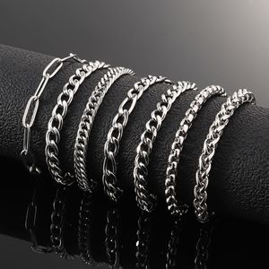 Bracelet Minimaliste en Acier Inoxydable pour Homme, Chaîne Cubaine Tendance et Inaltérable, Vente en Gros Disponible - Product Image 1