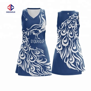 Commercio all'ingrosso top garde personalizzato UNA linea di donne netball uniformi - Product Image 1
