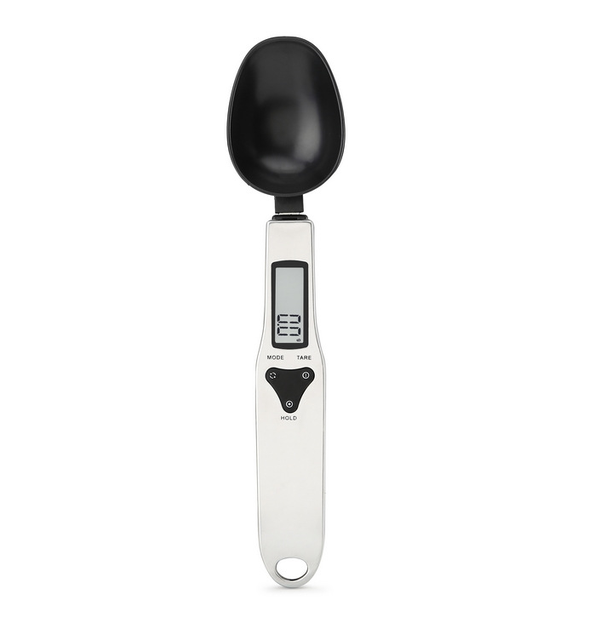 Digital Measuring Spoon Scale 0.1-500g Electronic Kitchen Food Weighing Detachable High Precision Gram LCD Display Battery Auto