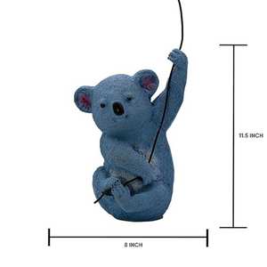Sculpture murale artisanale Koala bleu – Décoration animale mignonne pour chambre d'enfant, accent unique pour la maison et le jardin, cadeau artistique - Product Image 3