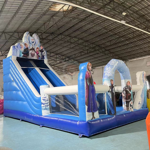 Château gonflable commercial pour enfants, thème Frozen, avec jouets <span class=keywords><strong>de</strong></span> dessin animé, jeu <span class=keywords><strong>de</strong></span> château gonflable pour enfants - Product Image 2