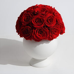 <span class=keywords><strong>Vaso</strong></span> <span class=keywords><strong>in</strong></span> Ceramica Personalizzato con Rose Rosse Preservate e Steli Veri per Natale, Ringraziamento, Capodanno e Altre Occasioni - Product Image 3