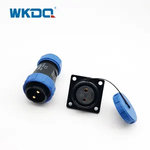 Conector de enchufe y enchufe multipolo Circular Wk29, Conector de Cable roscado cuadrado, conector impermeable serie Sp29