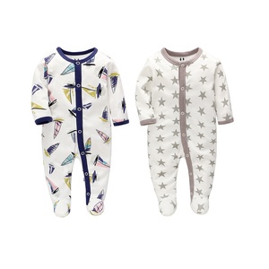 Pijama de Algodón 100% con Diseño Elegante, Mameluco para Bebé Transpirable, Pijama sin Pies para Recién Nacido, Ropa de Invierno Cómoda para Bebé - Product Image 3