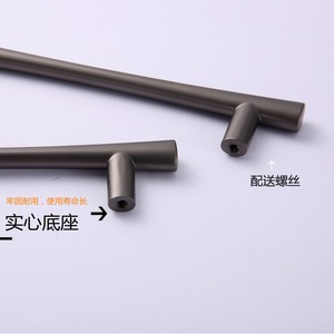 Furniture Handle T Shaped Zinc Alloy Minimalist Cabinet Drawer Wardrobe Door Hardware Durable - Product Image 3