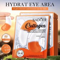 Masque pour les yeux au collagène SADOER en marque propre, hydratant, apaisant, nourrissant, contre la fatigue, les cernes, les poches sous les yeux, pour peaux sèches