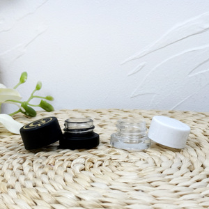 Bocal en verre transparent 5ml 7ml 9ml concentré résistant aux enfants avec couvercles CR - Product Image 3