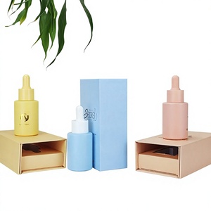 Venta al por mayor de frascos cuentagotas de vidrio brillante con logotipo personalizado, frascos de vidrio para suero que bloquean la luz para esencia facial y aceite. - Product Image 5