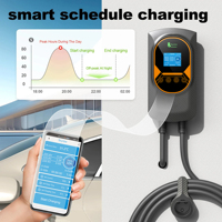 Station de recharge pour véhicules électriques Feyree Type 2 7kW 32A monophasée, borne murale intelligente avec compteur d'énergie DLB, contrôle intelligent par WIFI pour une utilisation domestique