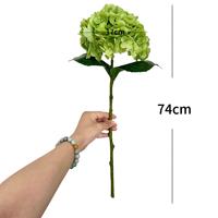 Plante artificielle de haute qualité au toucher réel, fausse fleur d'hortensia pour la décoration de Thanksgiving, de mariages, de maisons et d'hôtels (vente en gros)