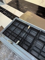 Grille d'aération de retour articulée 600x300 en ABS pour plafond, pour système CVC de bureau