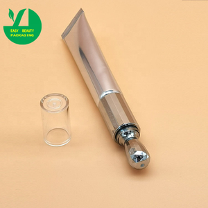 Tubes cosmétiques vides de sérum d'oeil empaquetant le tube en alliage de zinc de crème pour les yeux avec le nouvel applicateur en métal - Product Image 3