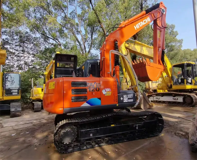 Hot selling Excellent Condition 12 ton earth moving machinery shovel digger Hitachi zx120 used crawler excavator for sale