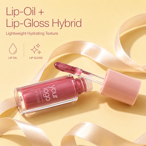Huile à lèvres 2 en 1, texture légère et hydratante, fini brillant, confort doux toute la journée, maquillage des lèvres essentiel pour un usage quotidien - Product Image 3
