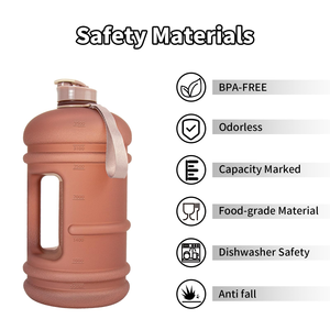 New Trend Custom Leakproof BPA <b>Free</b> PETG Clear Sports Water Bottle with Neoprene Sleeve for Outdoor Hiking - Product Image 5